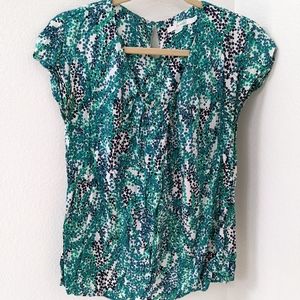 Boden Ravello mixed silk Top V neck 6